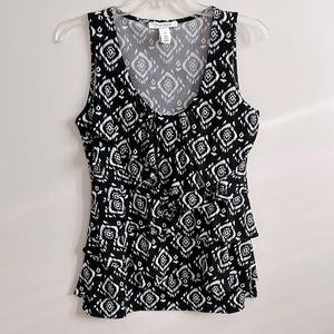 Tank top by White House Black Market, women’s, size M, black & white